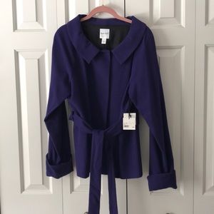 NWT Kate Hill size 10 purple jacket/blazer